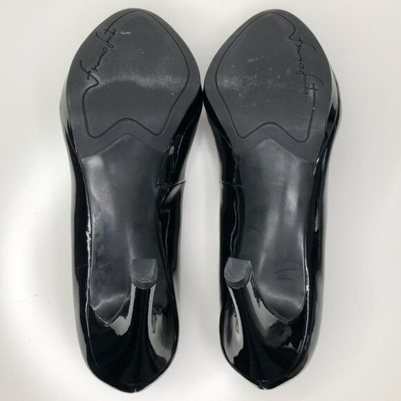 Franco Sarto Darren Black Almond Toe Heels Size 6 - Picture 6 of 7